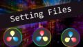Saving & Opening Setting Files in Fusion
