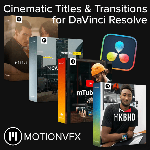 MotionVFX - Cinematic Titles & Transitions for DaVinci Resolve