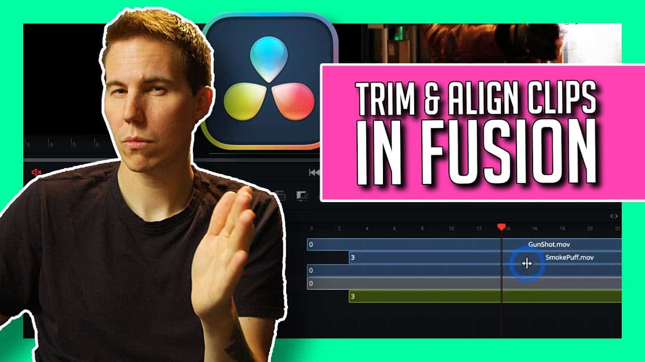 How to Trim and Align Clips in Fusion